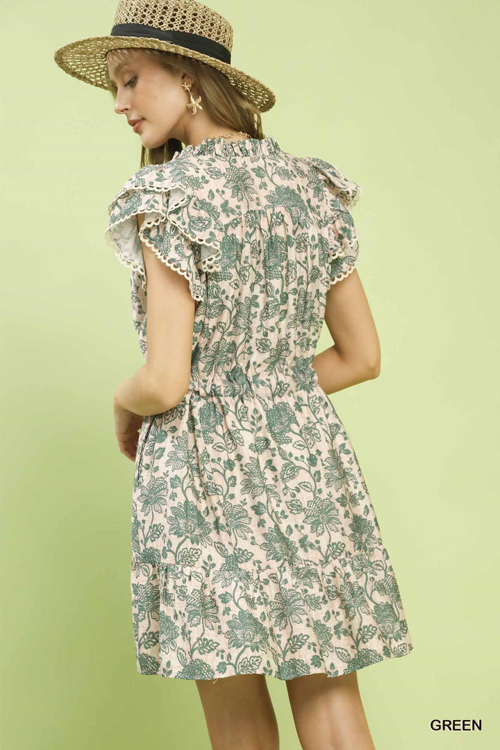 Floral Tie-Waist Dress