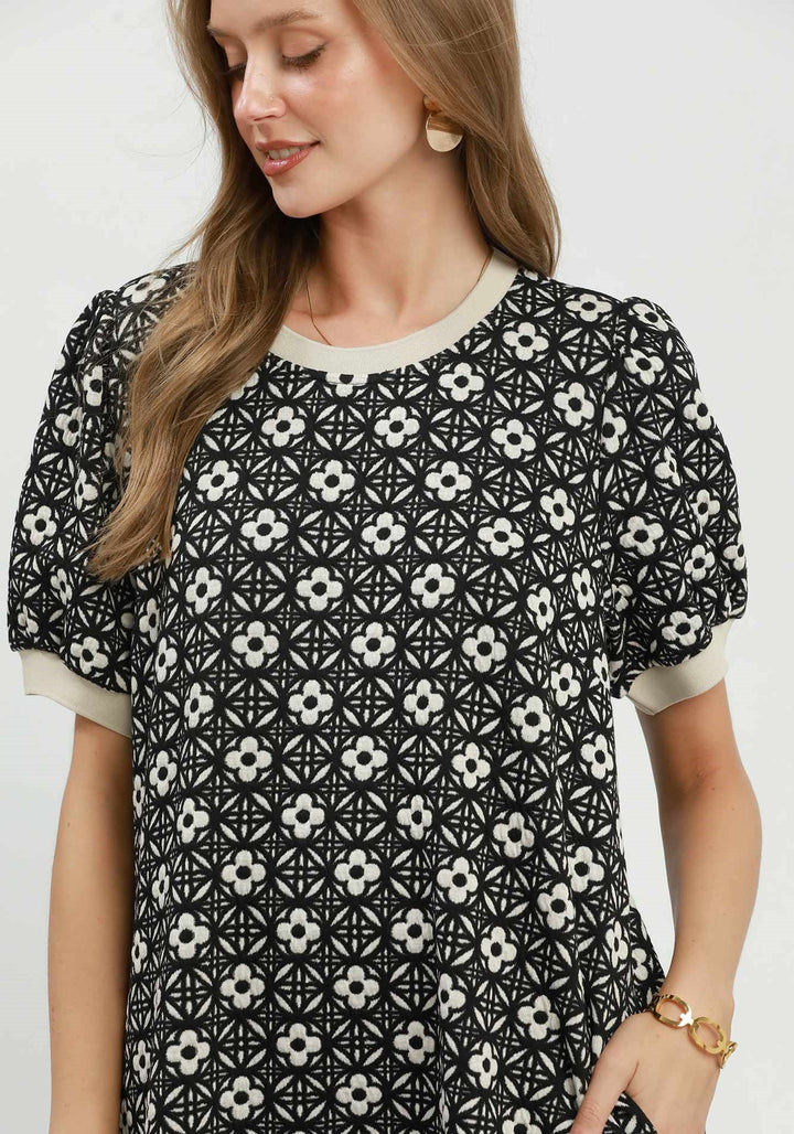 Textured Shift Dress