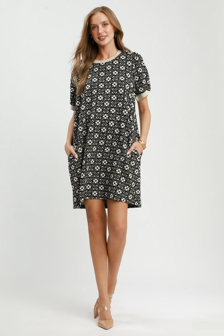 Textured Shift Dress