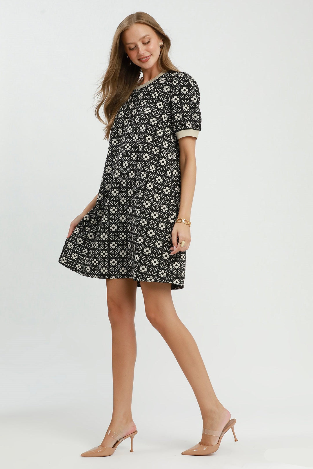 Textured Shift Dress