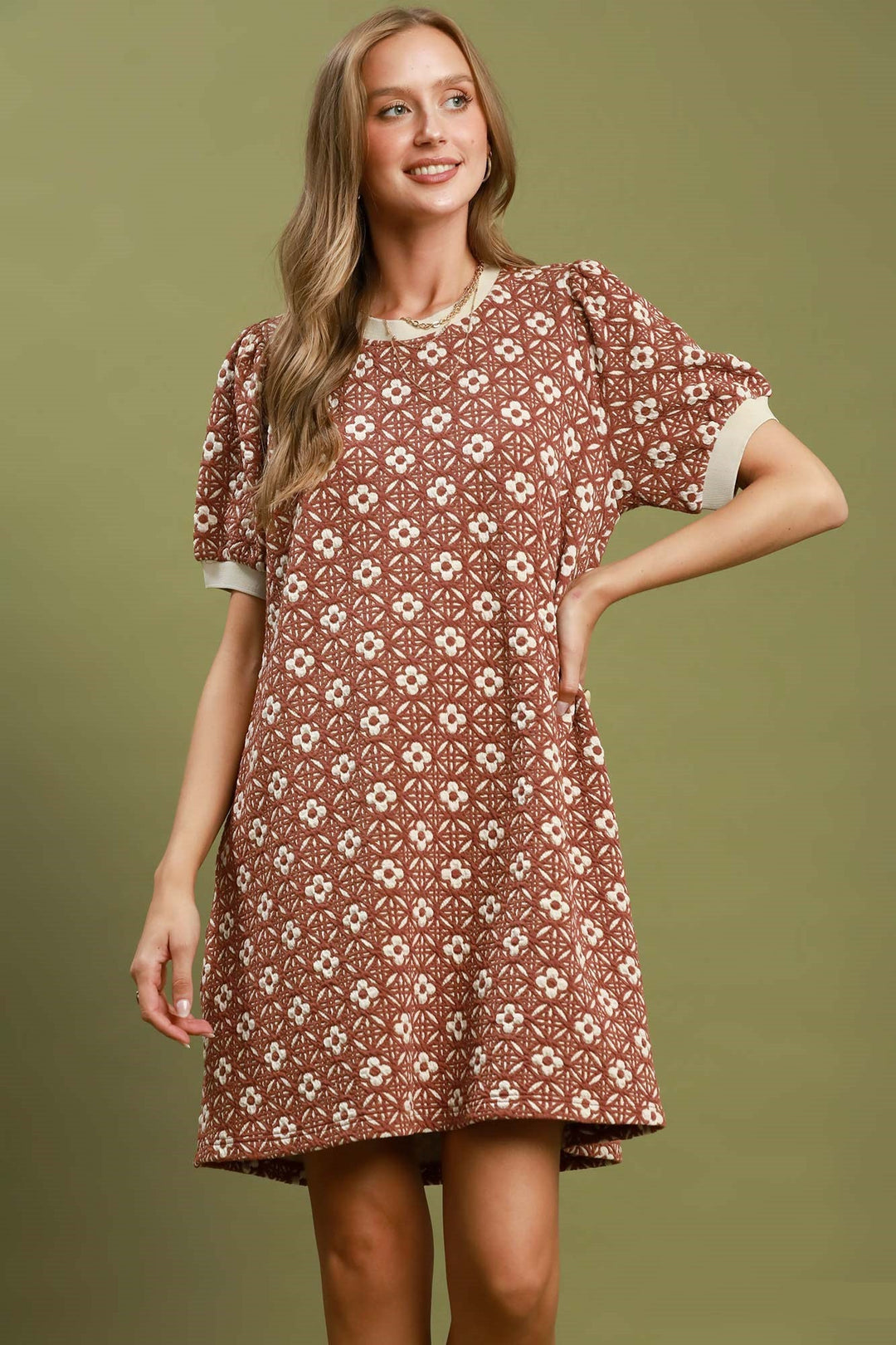 Textured Shift Dress