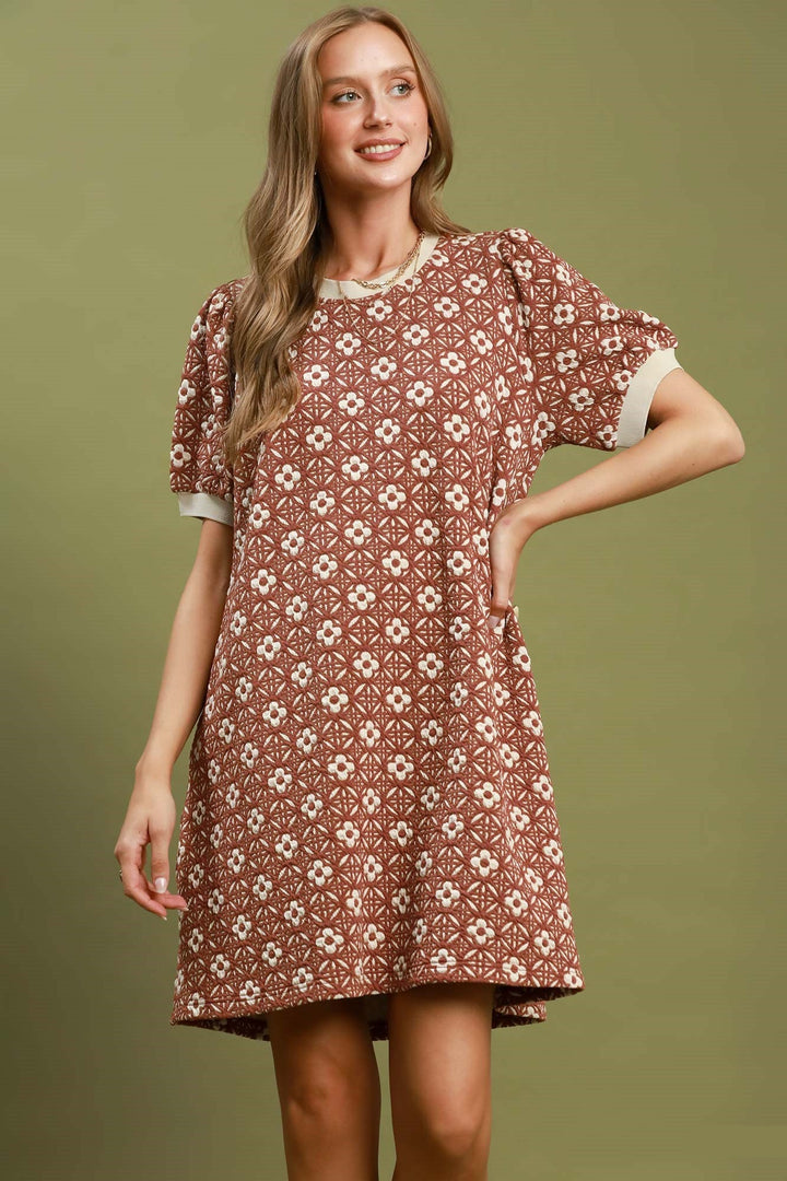 Textured Shift Dress