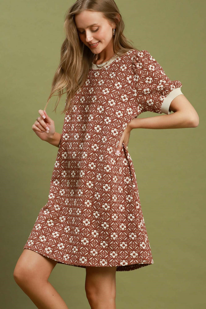 Textured Shift Dress