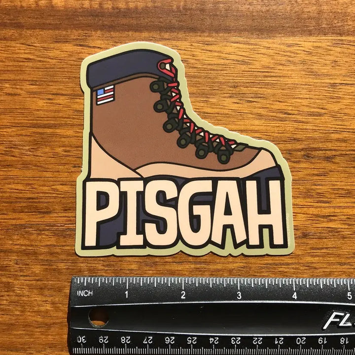 Pisgah Hiking Boot Sticker
