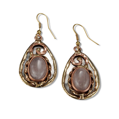 Mixed Metal & Semi-Precious Stone Earrings