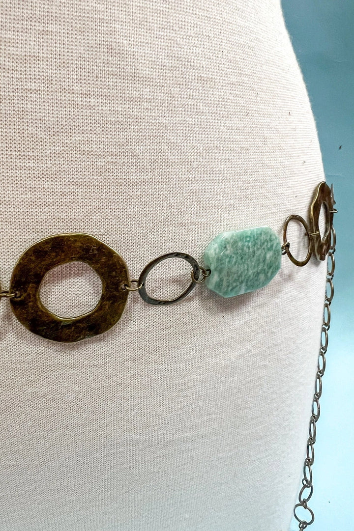 Amazonite Boho Belt