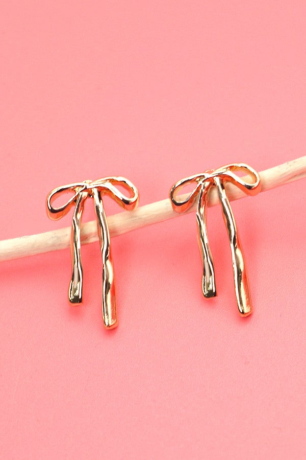 Graceful Ribbon Studs