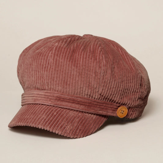 Corduroy Newsboy Hat