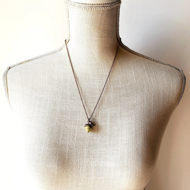 Australian Jade Acorn Necklace