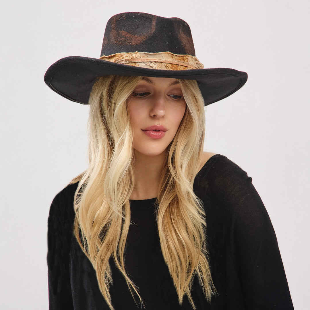 Rustic Fedora + Cowboy Hat - Feather
