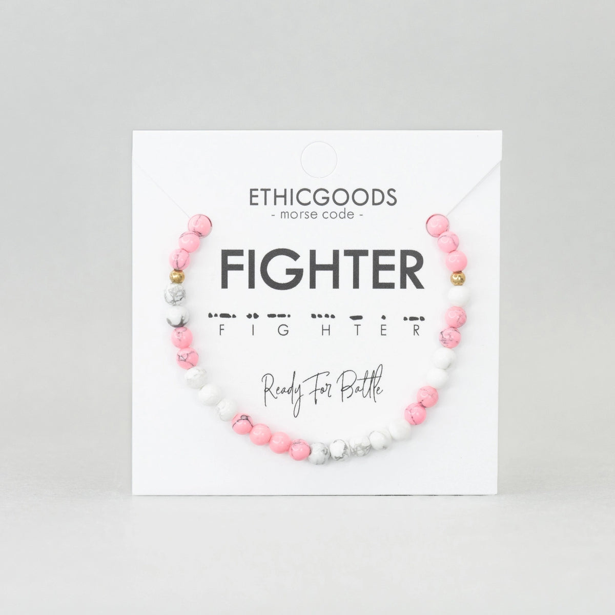 Morse Code Bracelet - FIGHTER