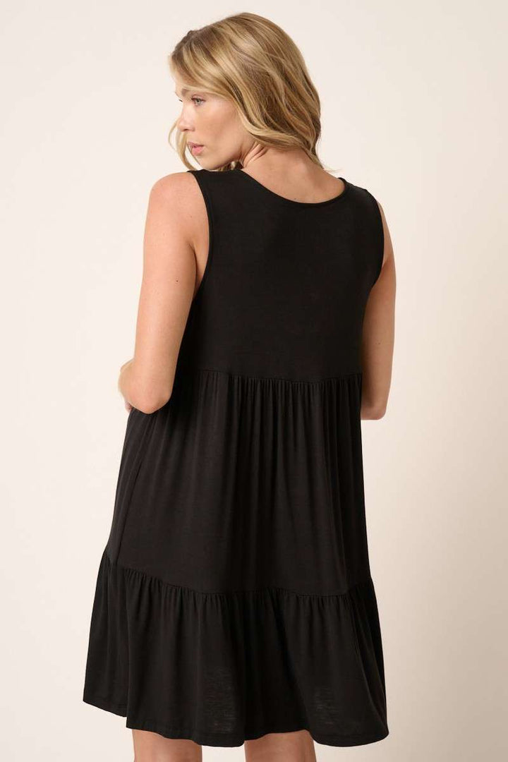Bamboo Tiered Mini Dress