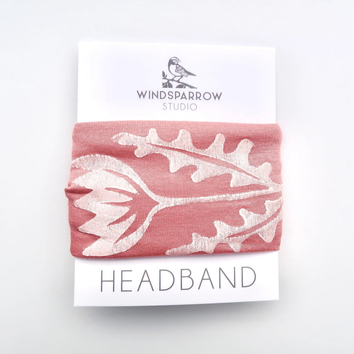 Hand Printed Flower Headband