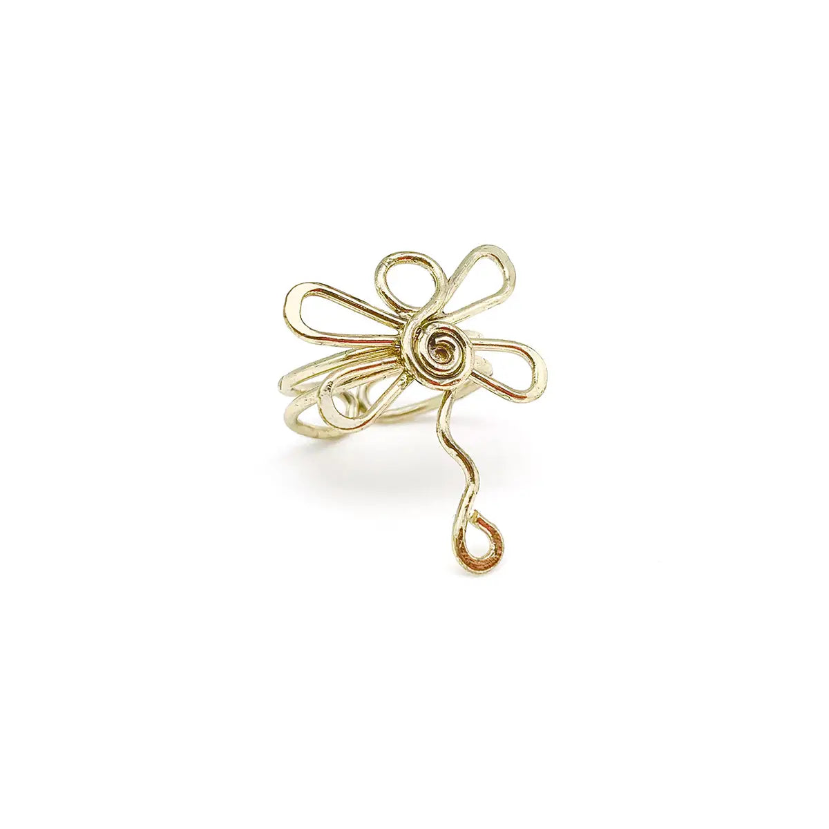 Anju Adjustable Brass Ring