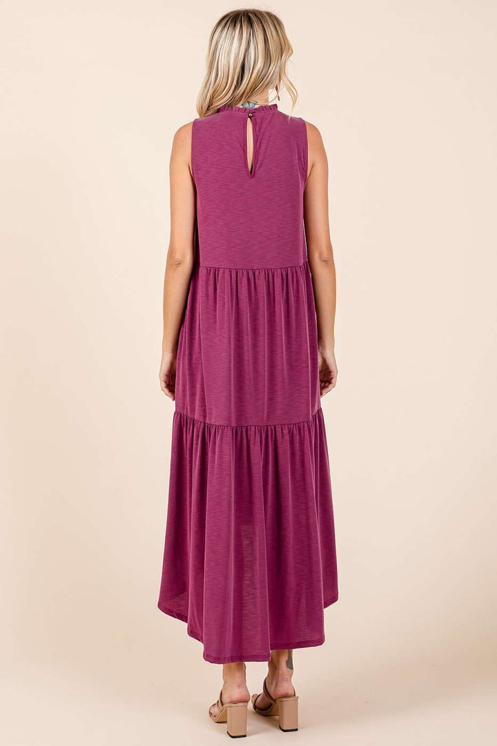 Tiered Hi-Low Maxi Dress