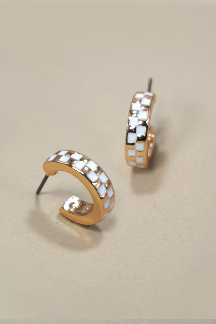 Checkered Mini Hoops
