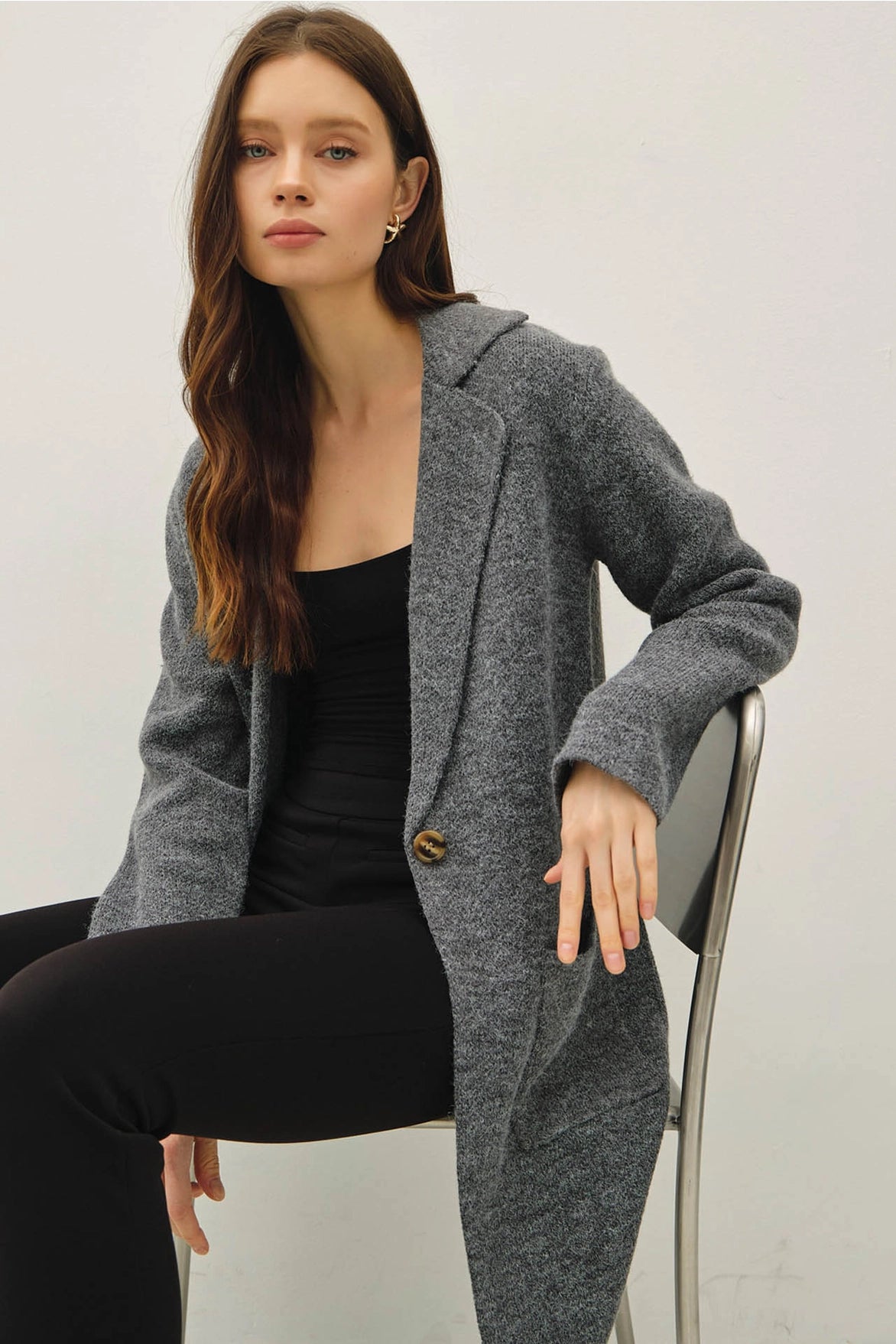 Single Button Coatigan