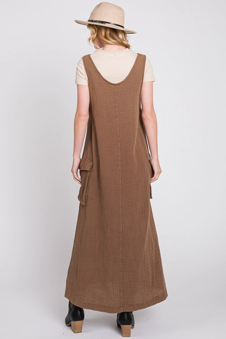 Mineral Washed Cargo Dress