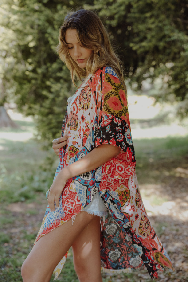 Floral Patchwork Kimono