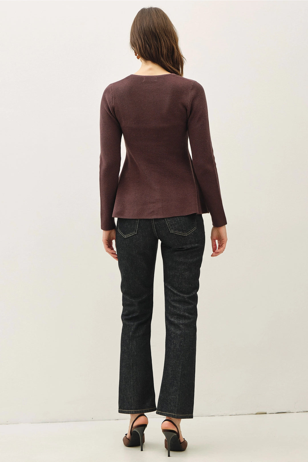 Peplum Button Up Top