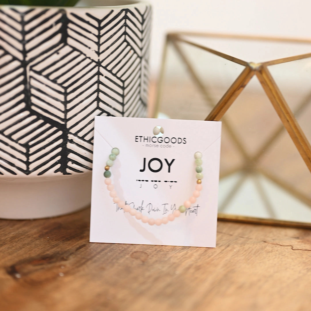 Morse Code Bracelet - JOY