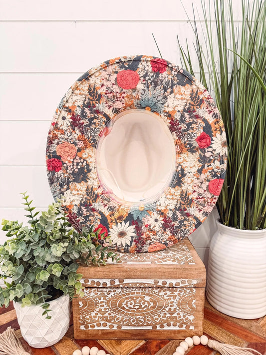 Floral Bottom Print Hat
