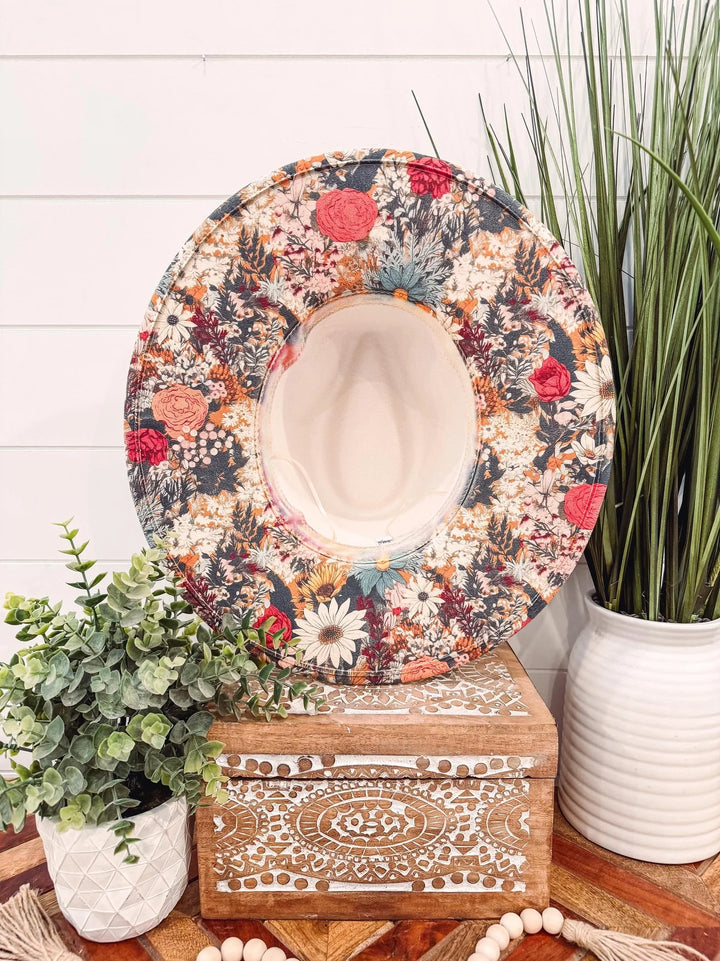 Floral Bottom Print Hat
