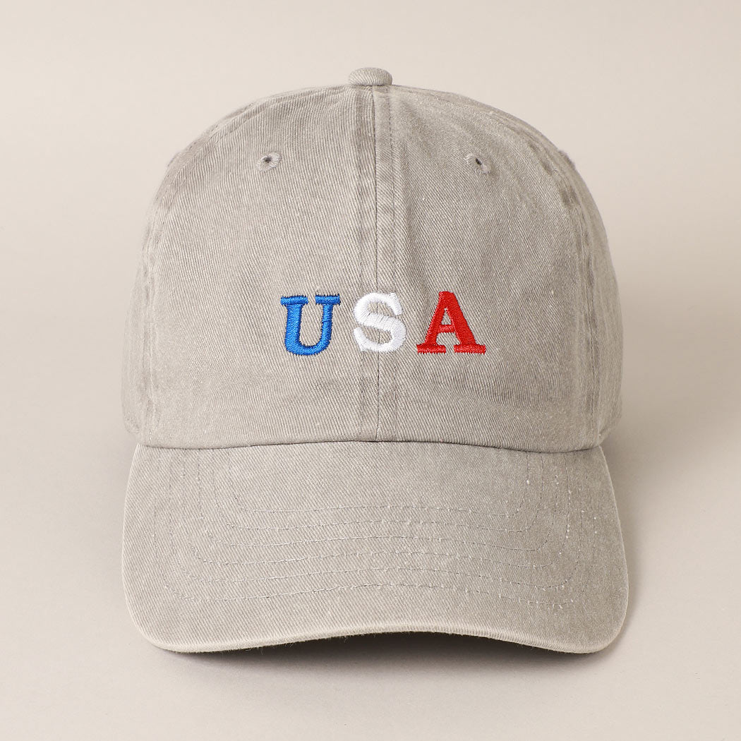 USA Embroidered Baseball Cap