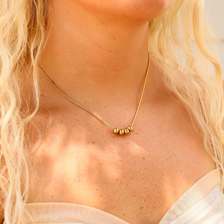 Adjustable Ball Charm Necklace