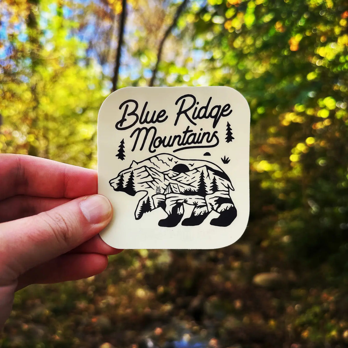 Blue Ridge Mountains Bear Sticker