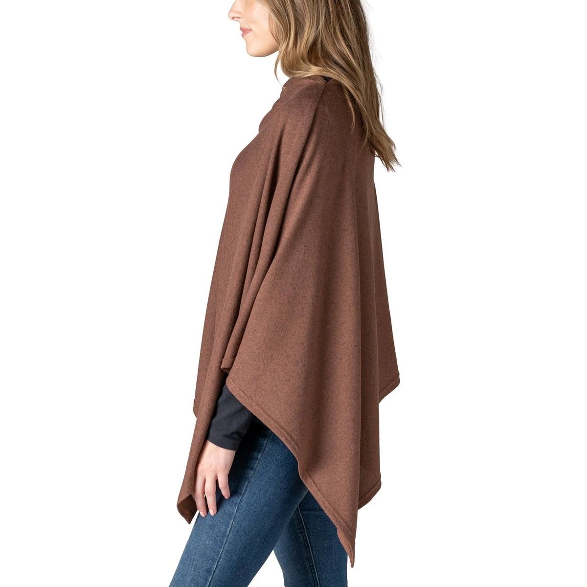 Diagonal Cut Carolina Poncho