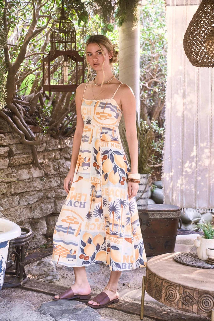 Beach Vibes Spaghetti Strap Dress