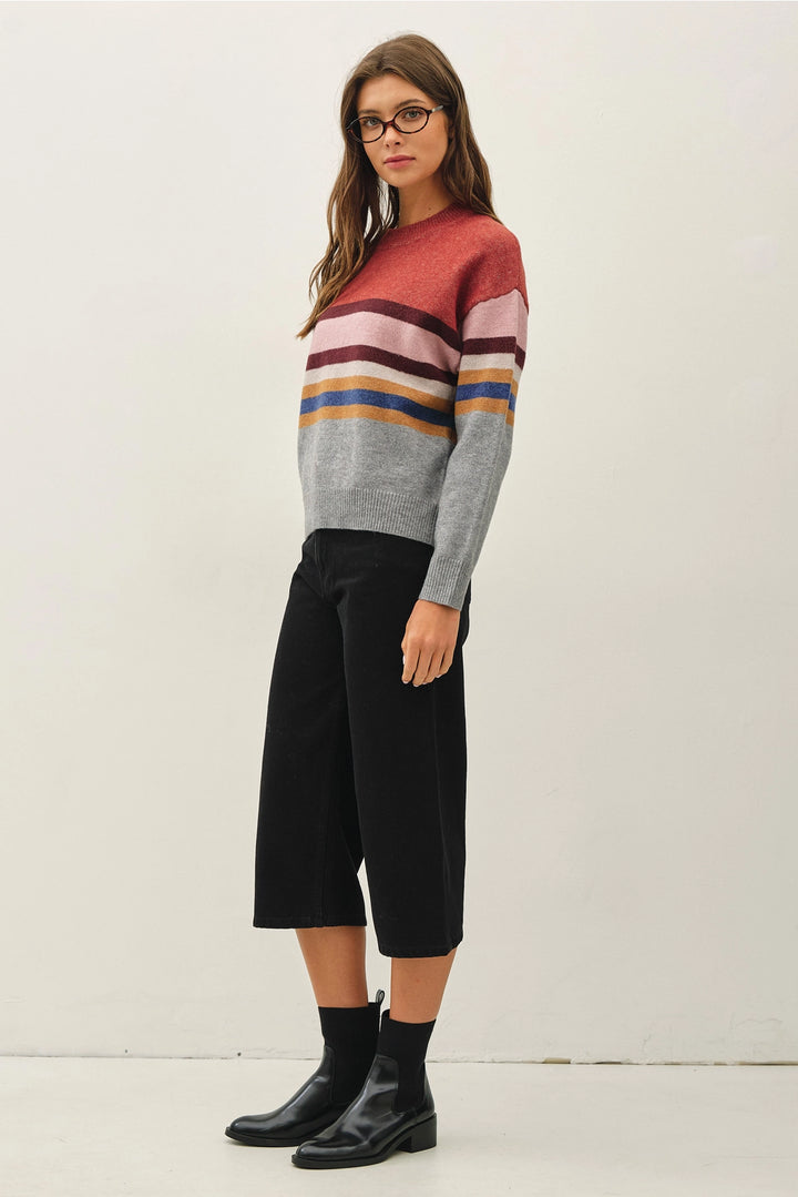 Striped Knit Sweater
