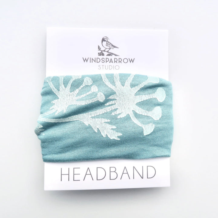 Hand Printed Flower Headband