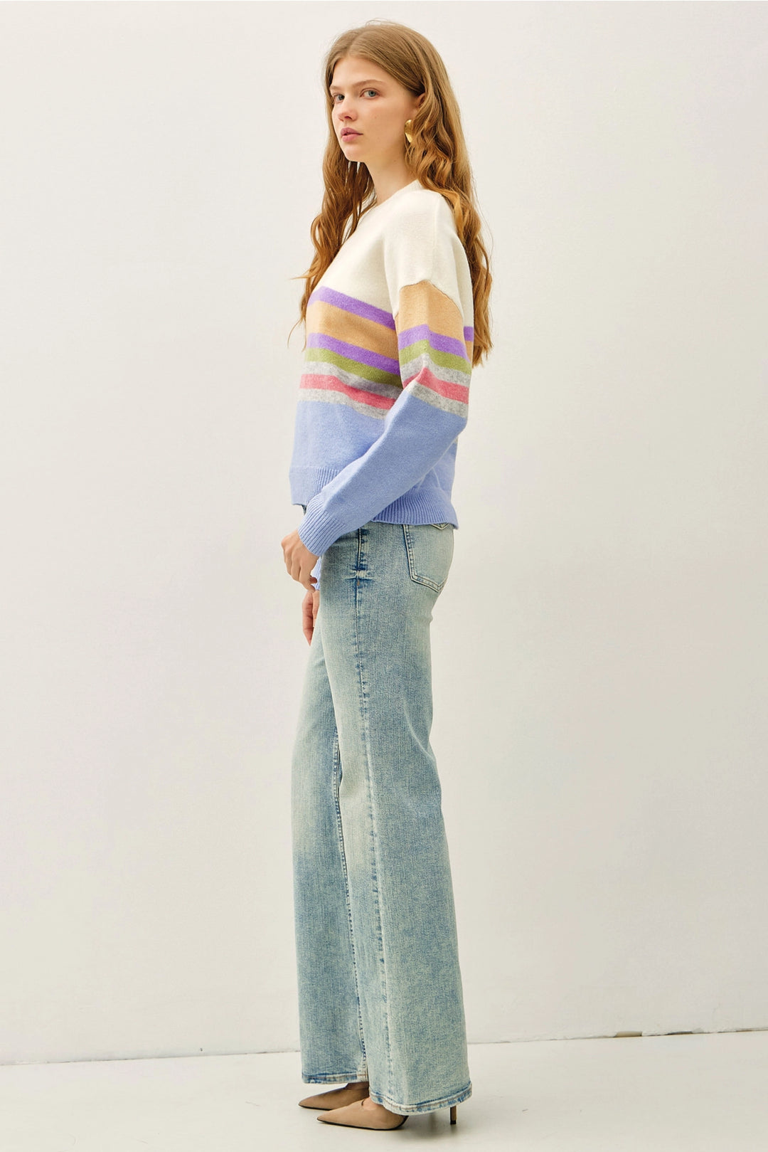 Striped Knit Sweater