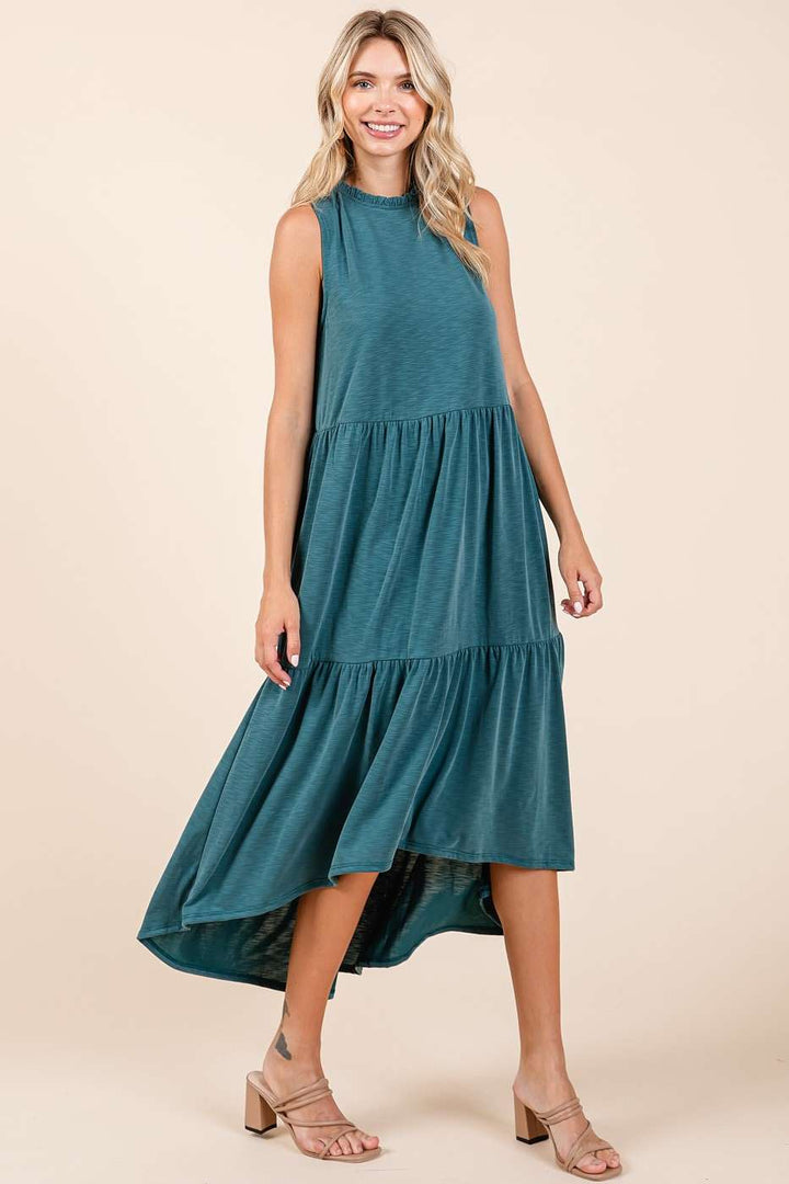 Tiered Hi-Low Maxi Dress