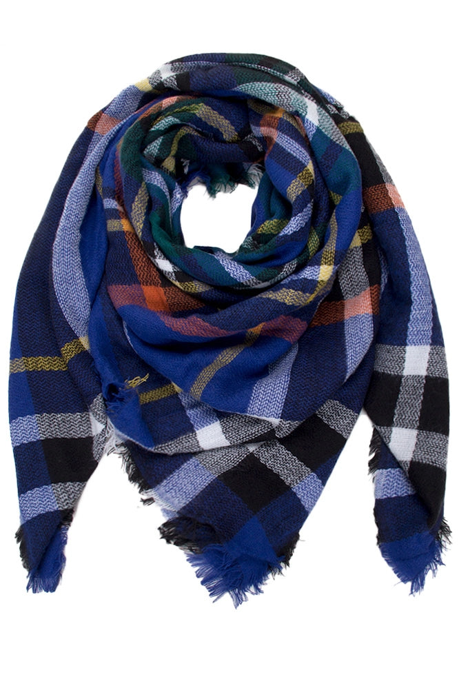 Plaid Blanket Scarf