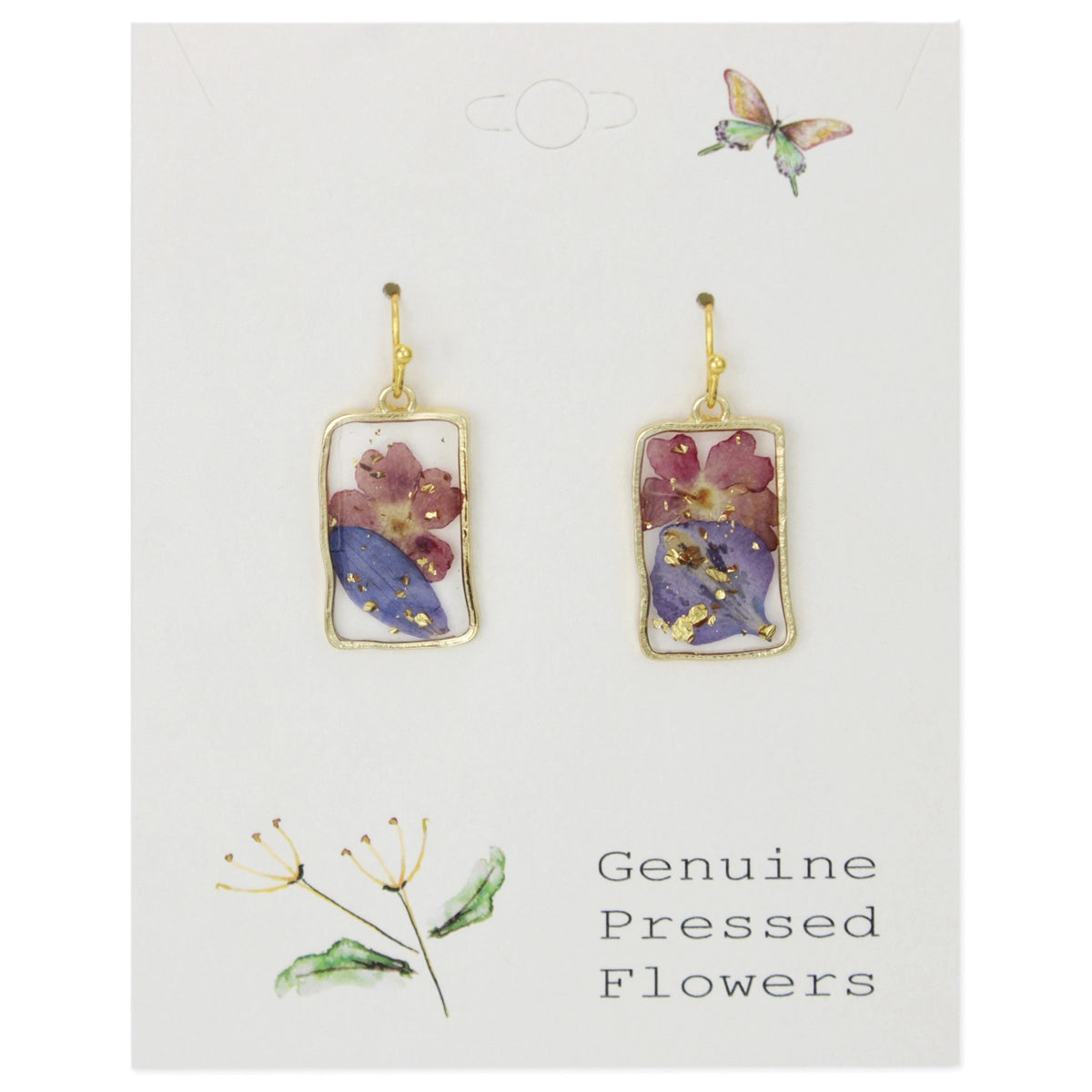 Pressed Flowers Earring Collection