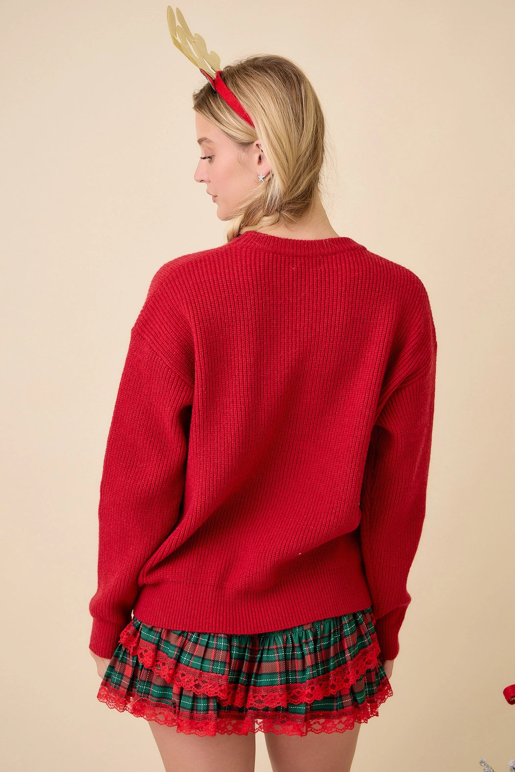 'Ho Ho Ho Reindeer' Knit Sweater