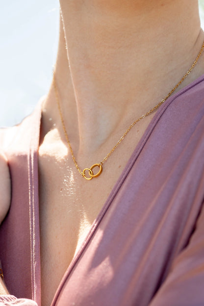 Interlocked Rings Necklace