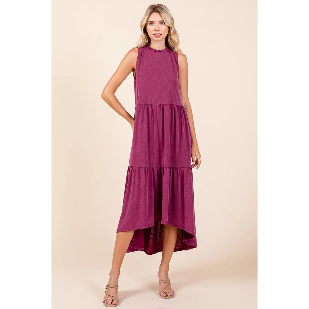 Tiered Hi-Low Maxi Dress
