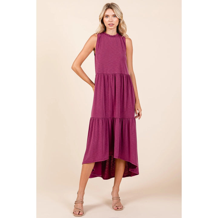 Tiered Hi-Low Maxi Dress