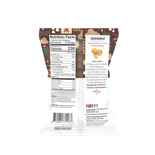 Poppy Snack Bag - Gingerbread