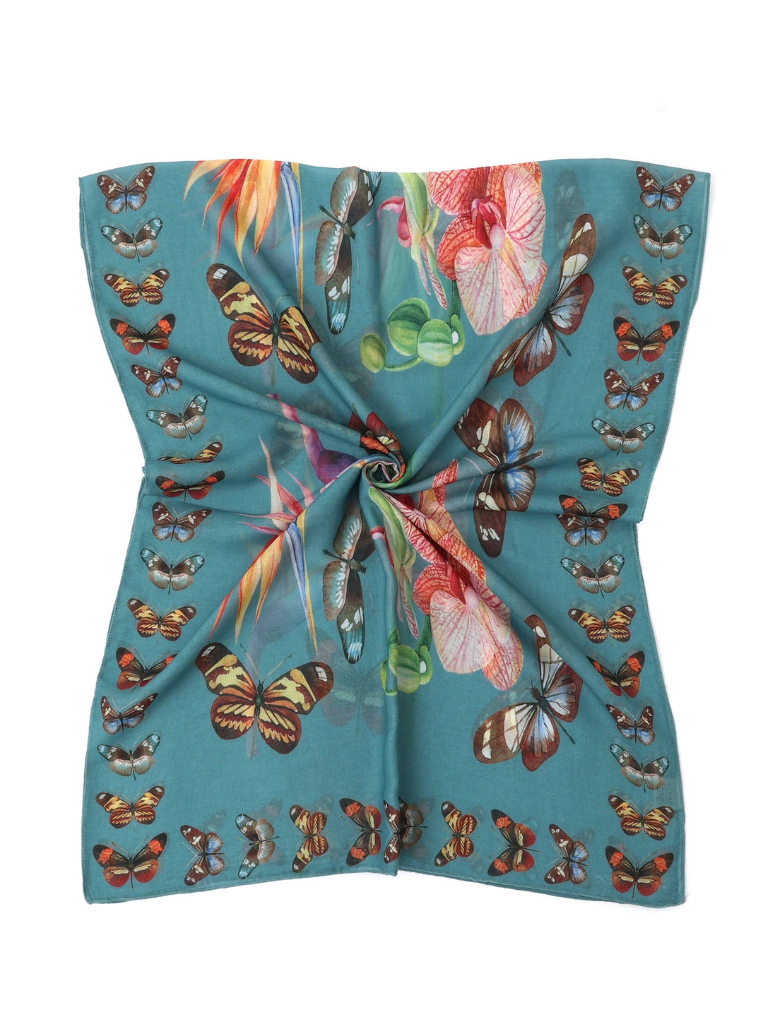 Orchid + Butterfly Scarf