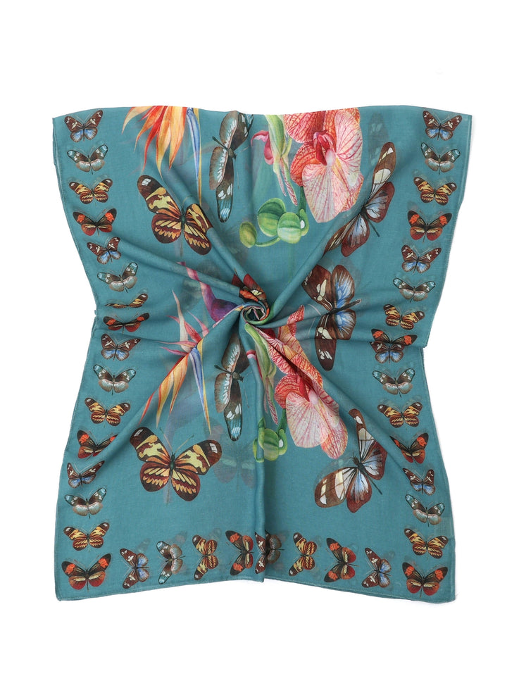 Orchid + Butterfly Scarf