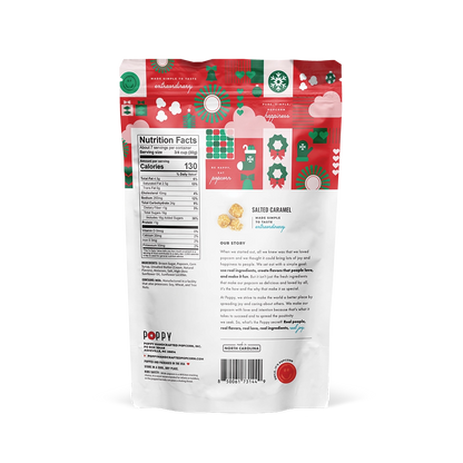 Poppy Handcrafted Popcorn - Festive Salted Caramel
