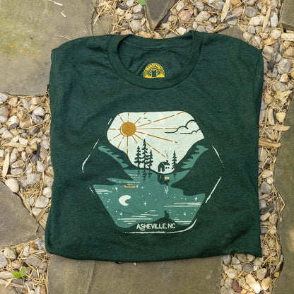 Asheville 'Reflection' Short Sleeve Top