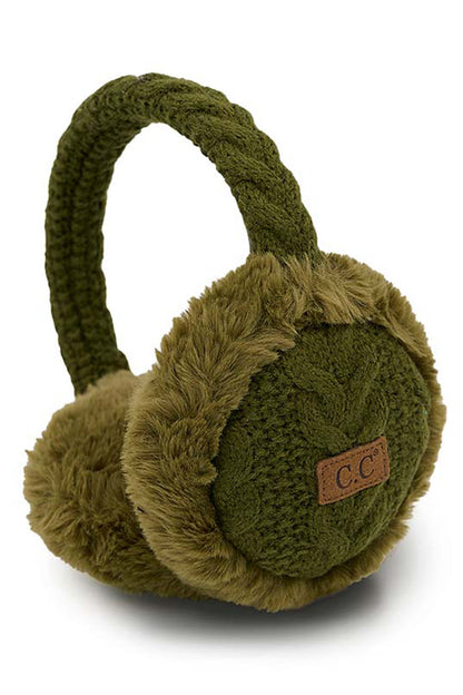 Braided Cable Knit Ear Muffs