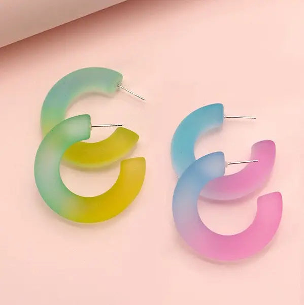 Ombre Transluscent Hoops
