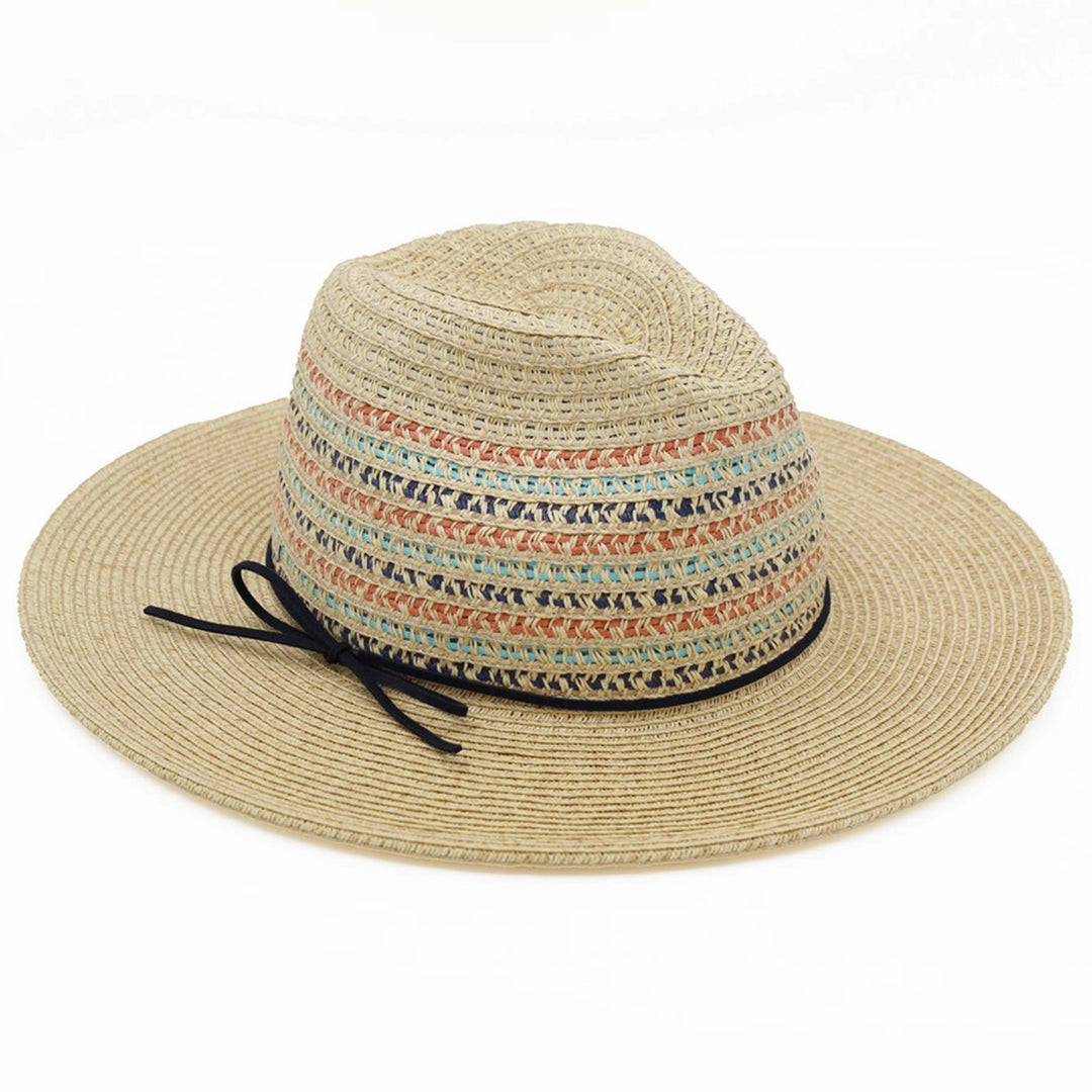 Multicolor Straw Panama Hat